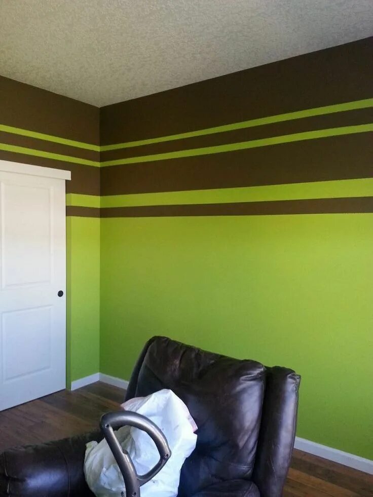 Покраска двух цветов фото Image result for paint 3 color interior wall stripe Bedroom wall designs, Boy ro