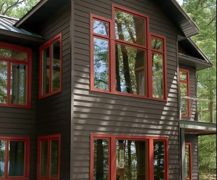 Покраска каркасных домов снаружи фото siding colors for houses in the woods - Bing in 2024 Cabin exterior colors, Hous