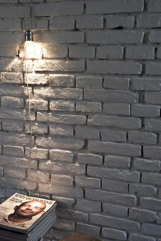 Покраска кирпича в стиле лофт The Design Chaser: Civico Quattro Brick in the wall, Painted brick, Brick wall