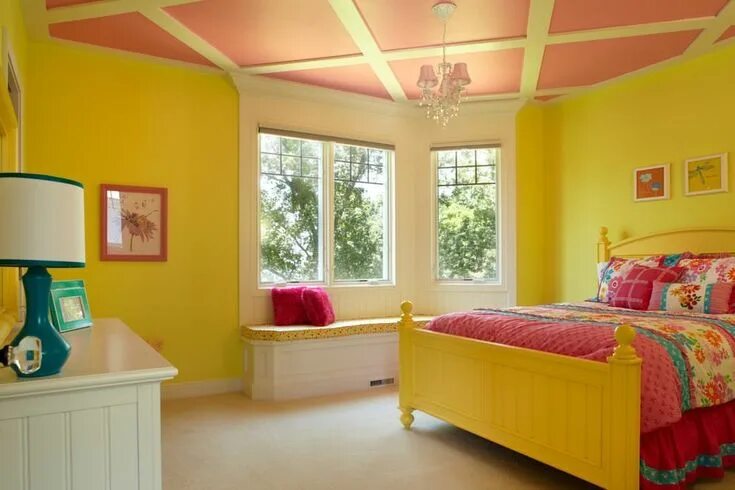 Покраска комнат фото 35 Gorgeous Yellow Home Decorating Ideas Combinaciones de colores del dormitorio