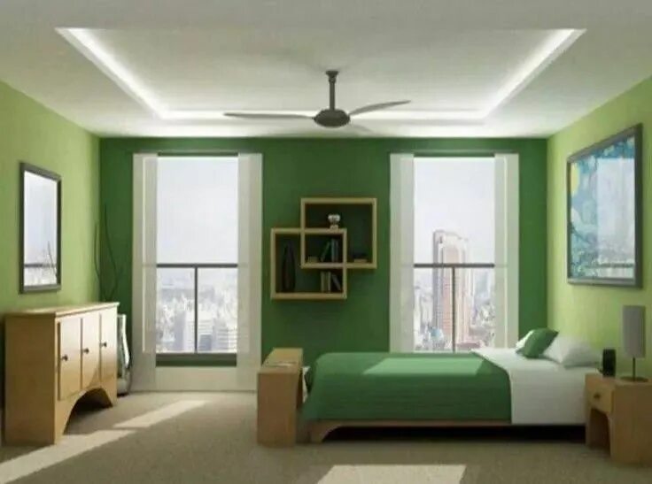 Покраска комнаты дизайн Pin by Ruthie Zarren on Forest Green bedroom walls, Green bedroom design, Bedroo