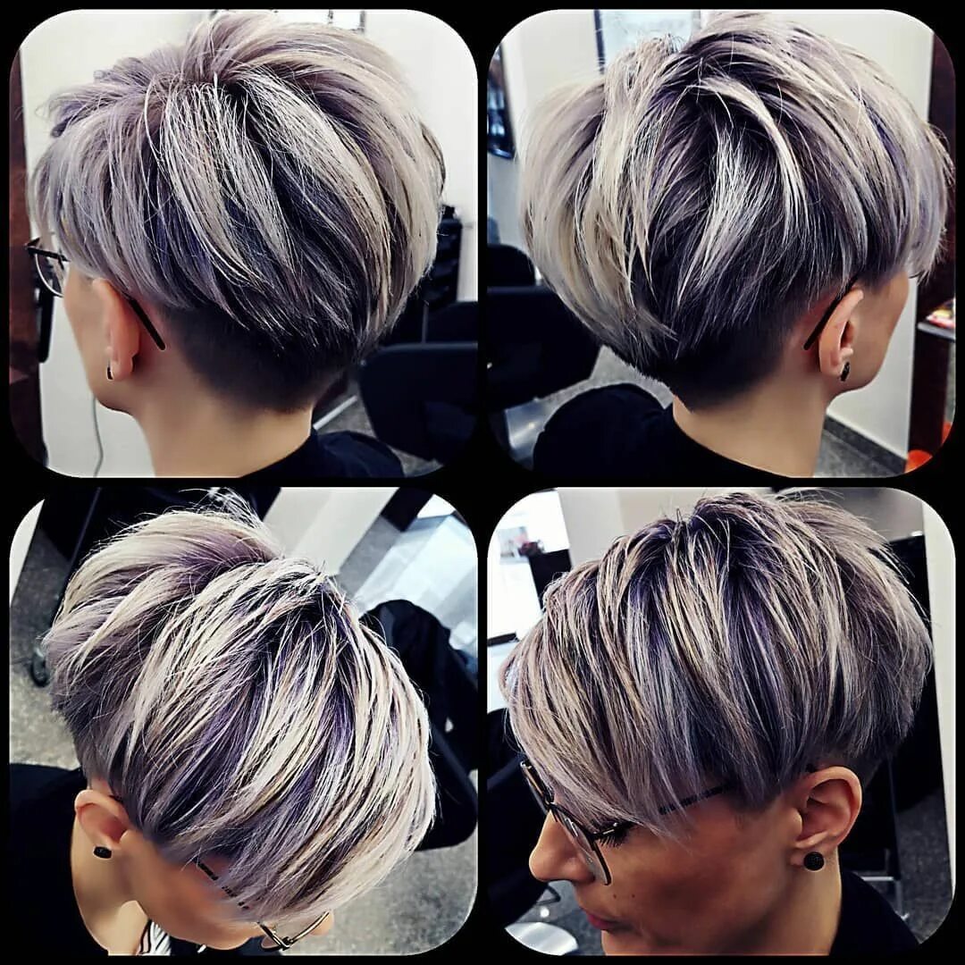 Покраска коротких причесок Pin on Hair styles Short hair haircuts, Short hair pixie cuts, Short grey hair