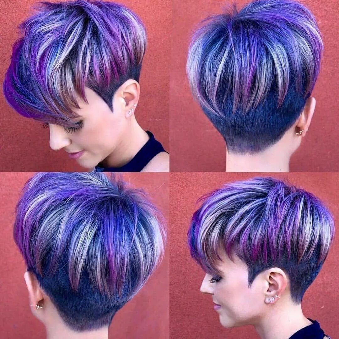 Покраска коротких причесок Красивые прически, стрижки - Фото OK.RU Short hair trends, Pixie hair color, Sho