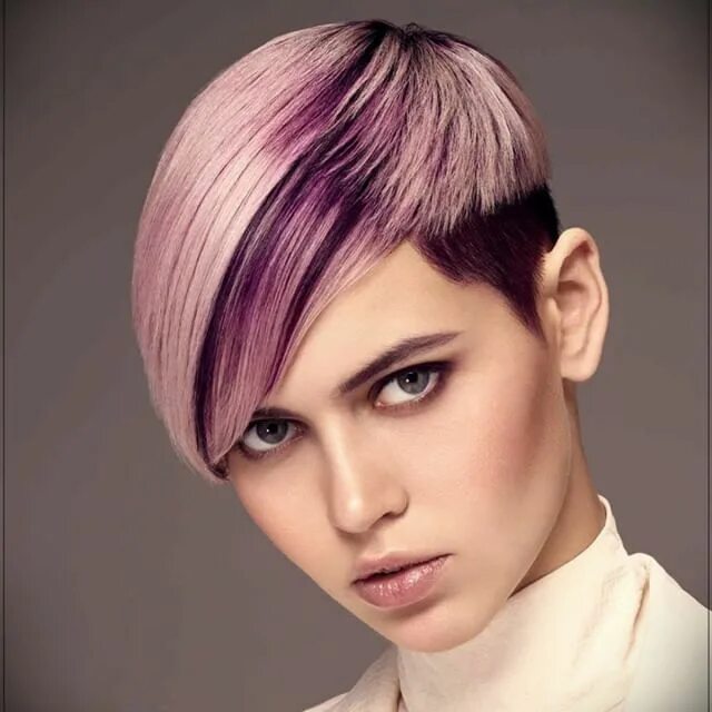 Покраска коротких волос двумя цветами фото Trendy Haircut Waterfall 2019: Ideas for the Elegant Image Hair color trends, Sp