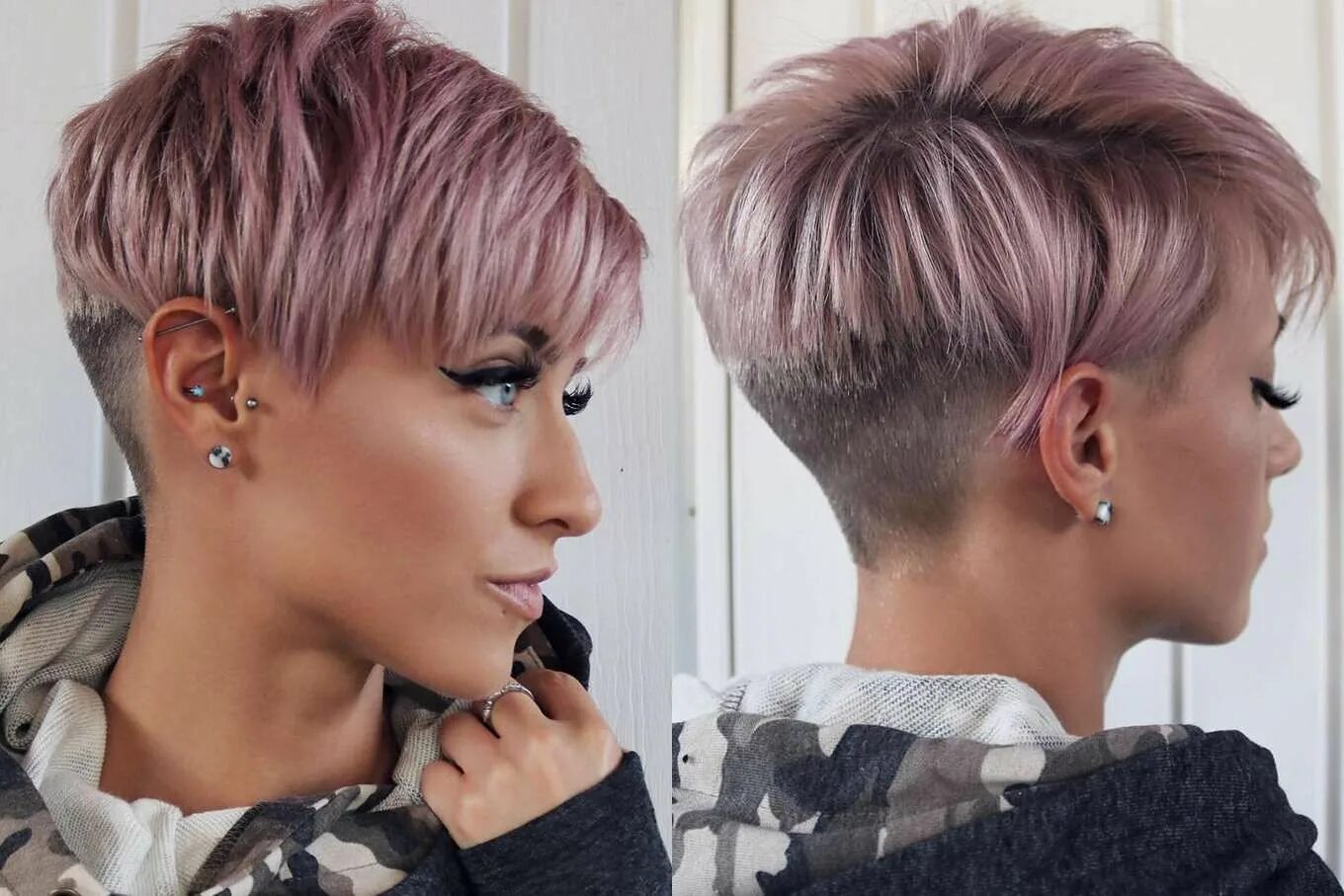 Покраска коротких женских стрижек Olivia Short Hairstyles Short pixie haircuts, Short hair styles, Pixie haircut f