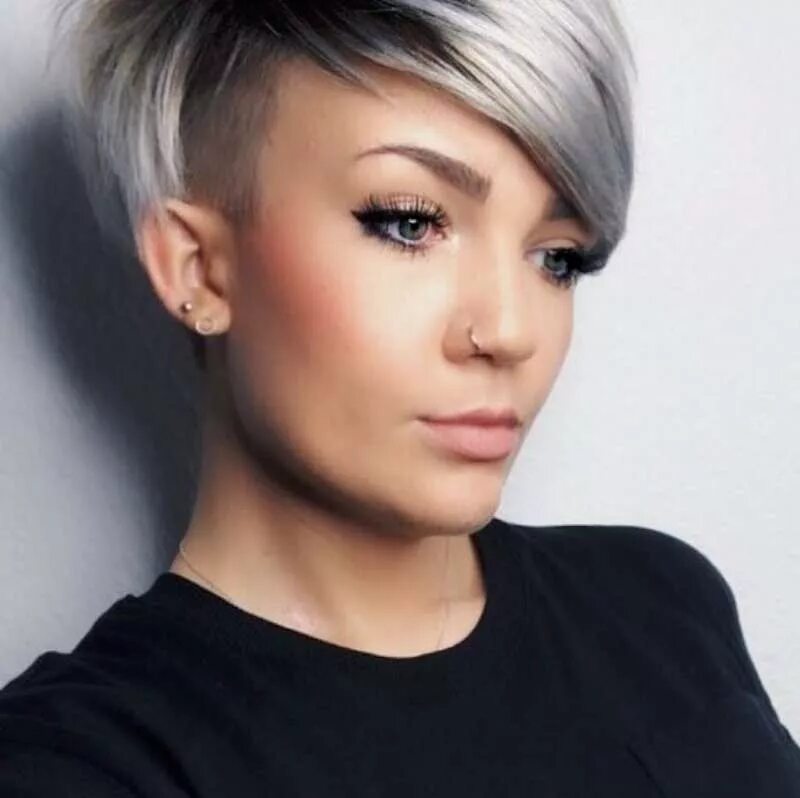 Покраска короткой стрижки Short Hairstyle 2018 - 124 Short hair styles, Short hair styles pixie, Short wed