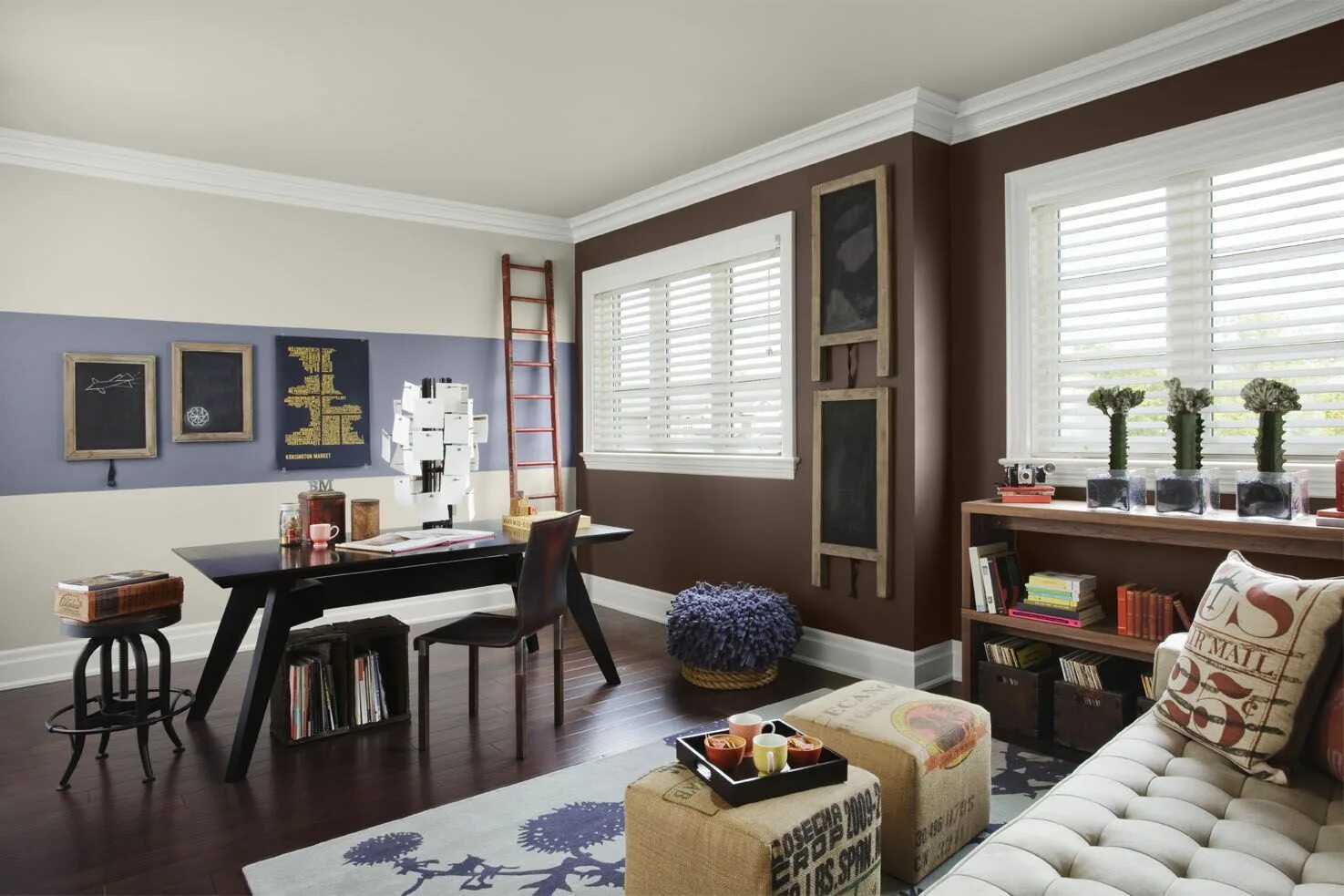 Покраска квартиры дизайн фото интерьеров 404 Error Benjamin Moore Brown accent wall, Interior house colors, Living room c