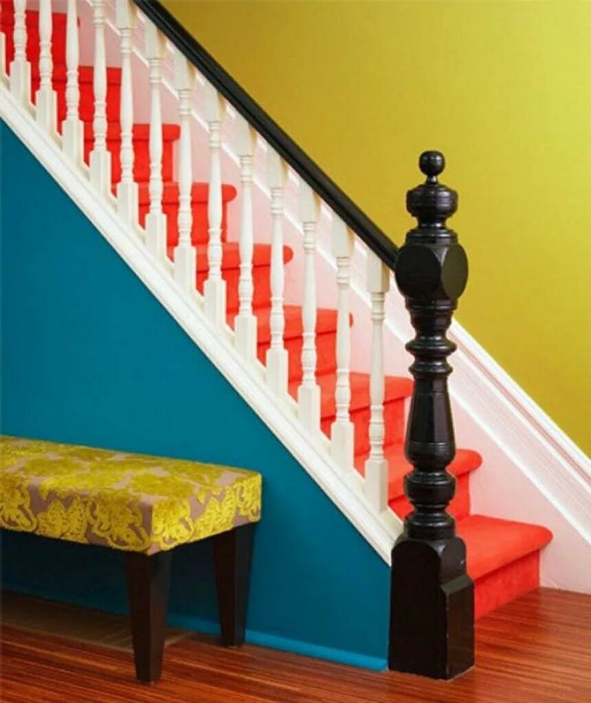 Painted stairs Painted stairs, Interior paint, Interior paint colors