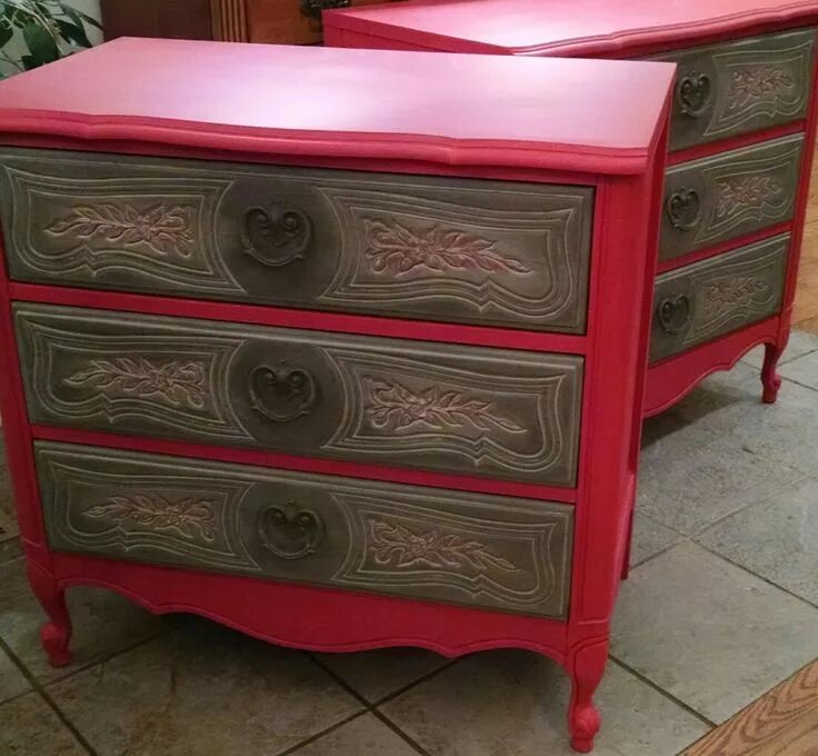 Покраска мебели фото Painted dresser Red painted furniture, Red furniture, Furniture makeover