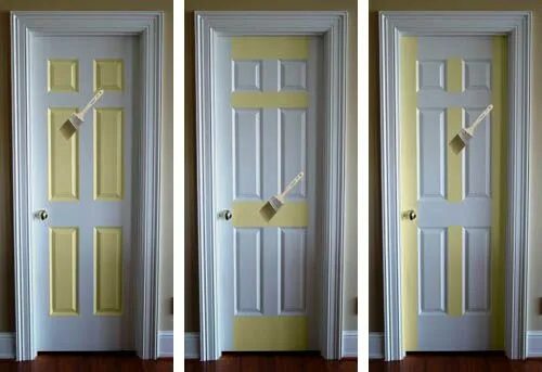 Покраска межкомнатных дверей фото Pop of Color: How-To Paint a Door - SAS Interiors Painted doors, Painted interio