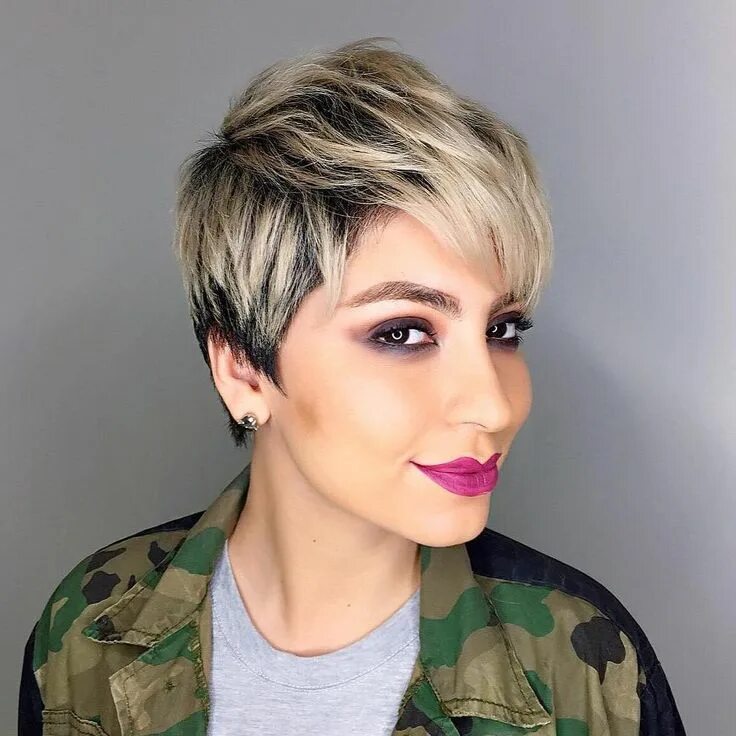 Покраска на короткие волосы женские фото Pin on My style Short ombre hair, Ombre hair, Short pixie haircuts