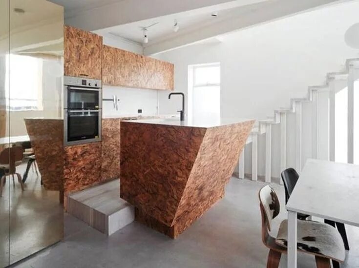 Покраска осб внутри помещения красиво фото osb design ideea Kitchen island design, Plywood kitchen, Beautiful interior desi