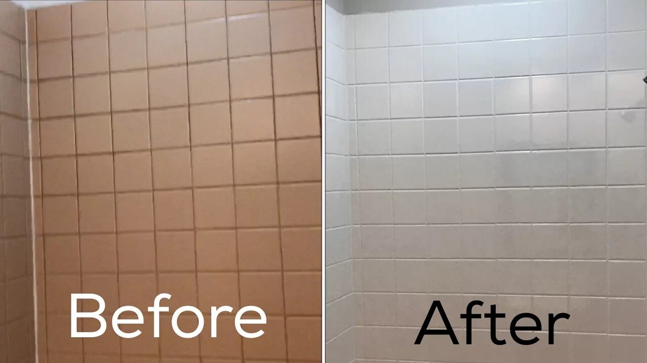 Покраска плитки в ванной отзывы фото Refinishing ceramic tile in my bathroom (before and after) - YouTube