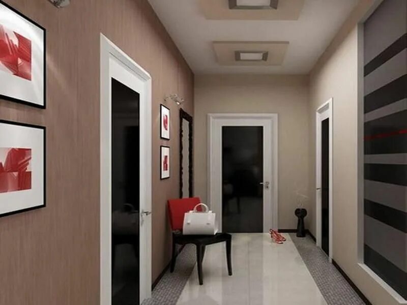 Покраска прихожей в квартире фото Hallway lighting, Hallway colours, Modern hallway