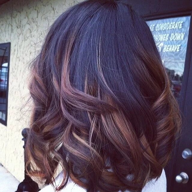 Покраска темных волос средней длины фото makeupbag Brown ombre hair, Ombre hair, Gorgeous hair