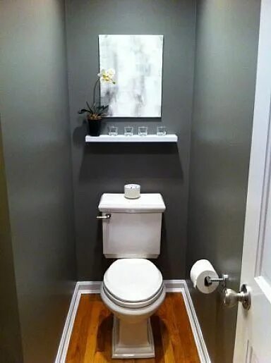 Покраска туалета в квартире фото Through the thousand photographs on the internet about half bathroom design idea