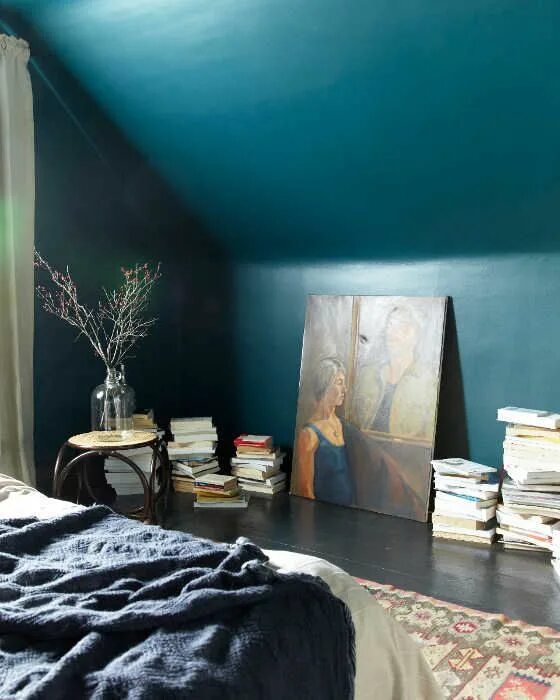 Покраска в интерьере фото Fashion for the Home - Deep Blues Eclectic bedroom, Fall interior design, Colorf