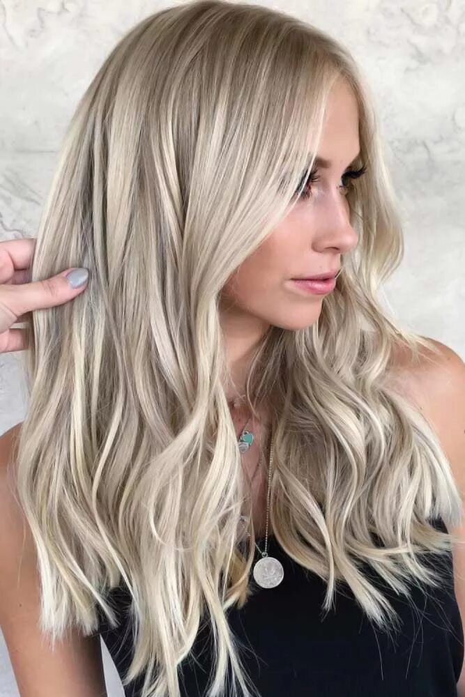 Покраска в светлые тона фото Platinum Blonde Hair Color #blondehair #highlights ❤ Thinking about going blonde