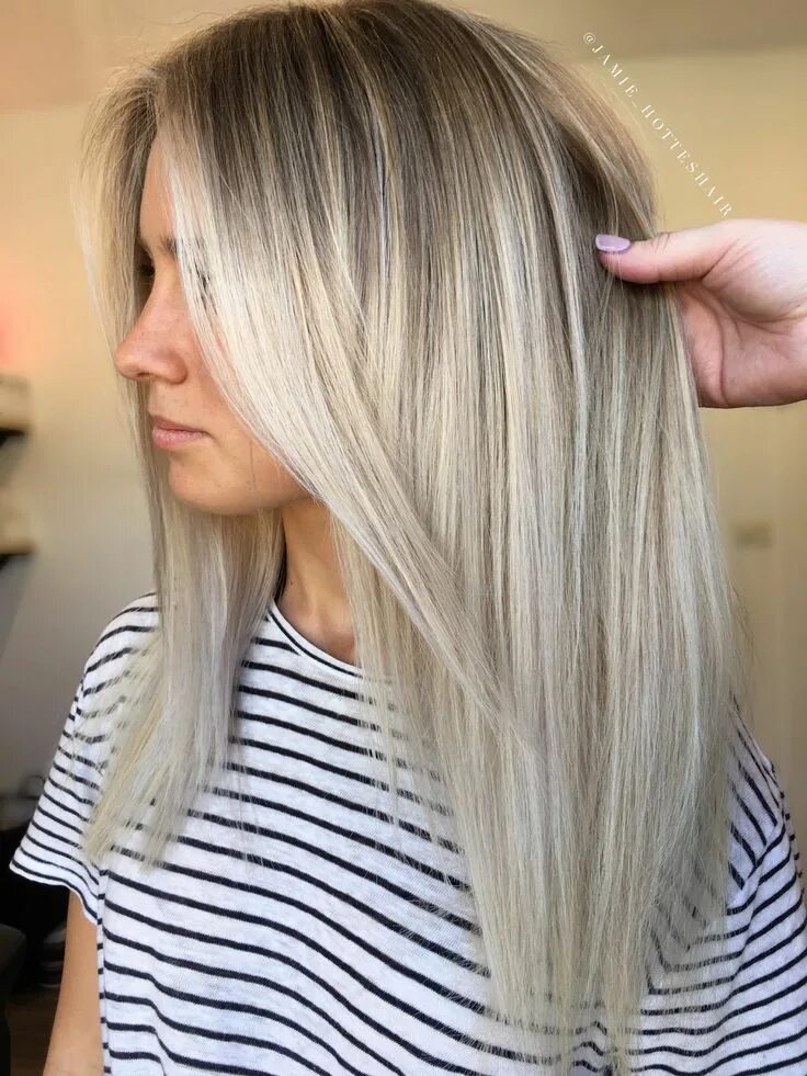 Покраска в светлые тона фото Haar, Balayage blonde, Kapsels