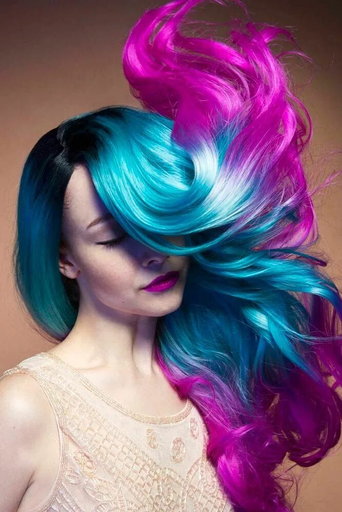 Покраска волос фото Best Purple And Blue Hair Looks Hair styles, Bright hair, Cool hair color