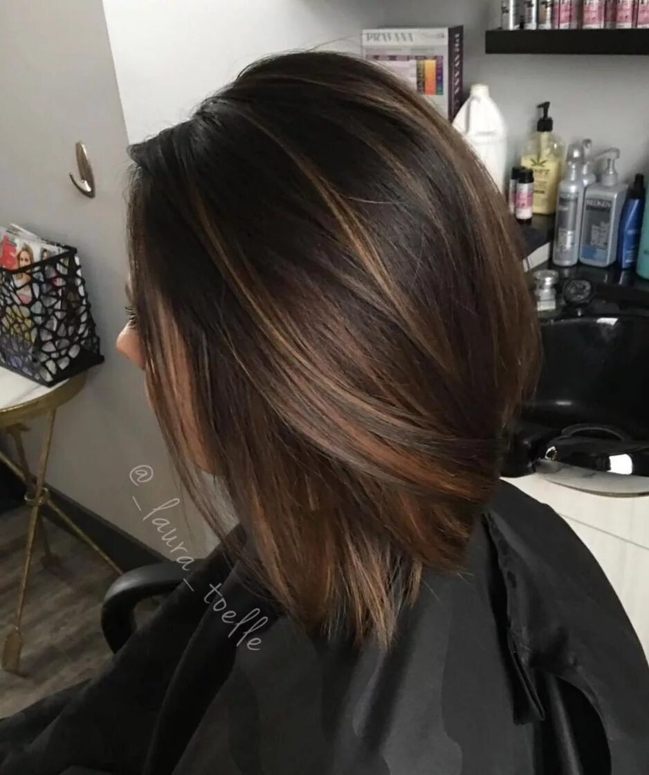 Покраска волос фото на средние темные 60 Chocolate Brown Hair Color Ideas for Brunettes in 2024 Highlights for dark br