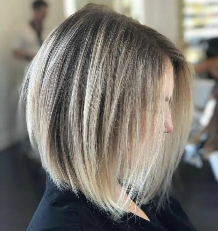 Покраска волос на каре фото Стрижка боб каре 2024 - 80 идей популярной прически Thin hair cuts, Bob hairstyl