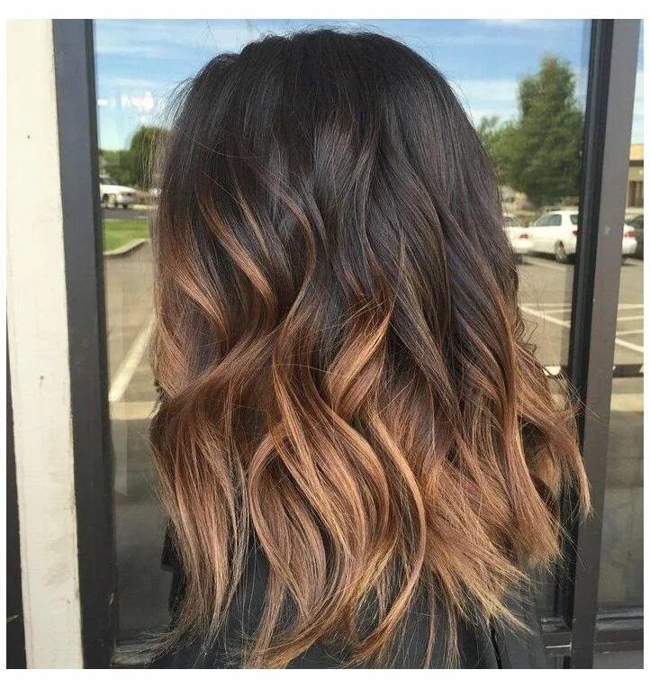 Покраска волос омбре фото на средние волосы chocolate brown hair ombre #chocolate #brown #hair #ombre 50 Ombre Hairstyles fo