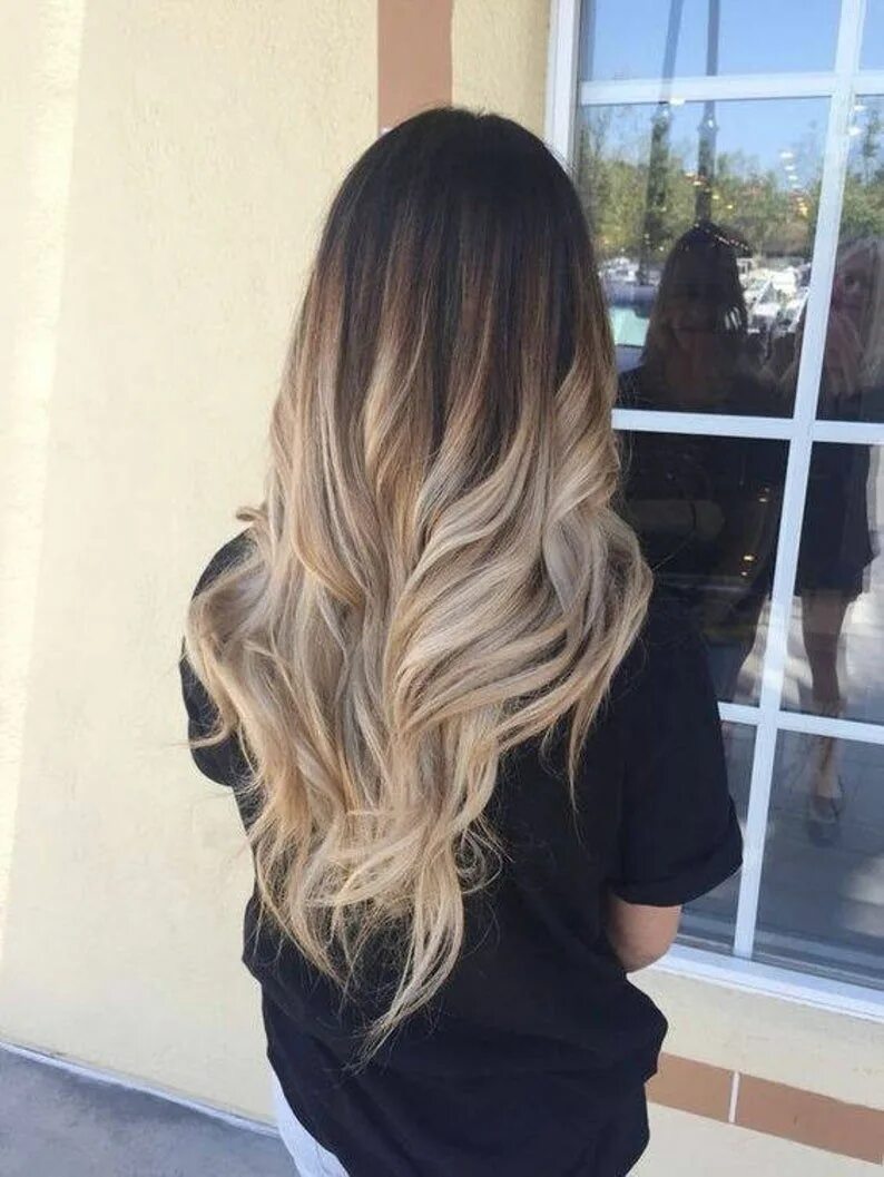 Покраска волос омбре фото на средние волосы Handmade Bleached Tips, Ombre Hair Extensions, Human Hair, Colored Hair Extensio