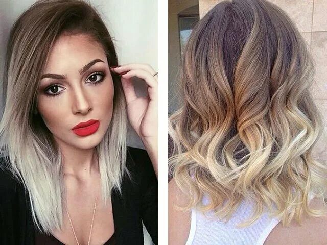 Покраска волос омбре фото на средние волосы How to dye hair ombre at home