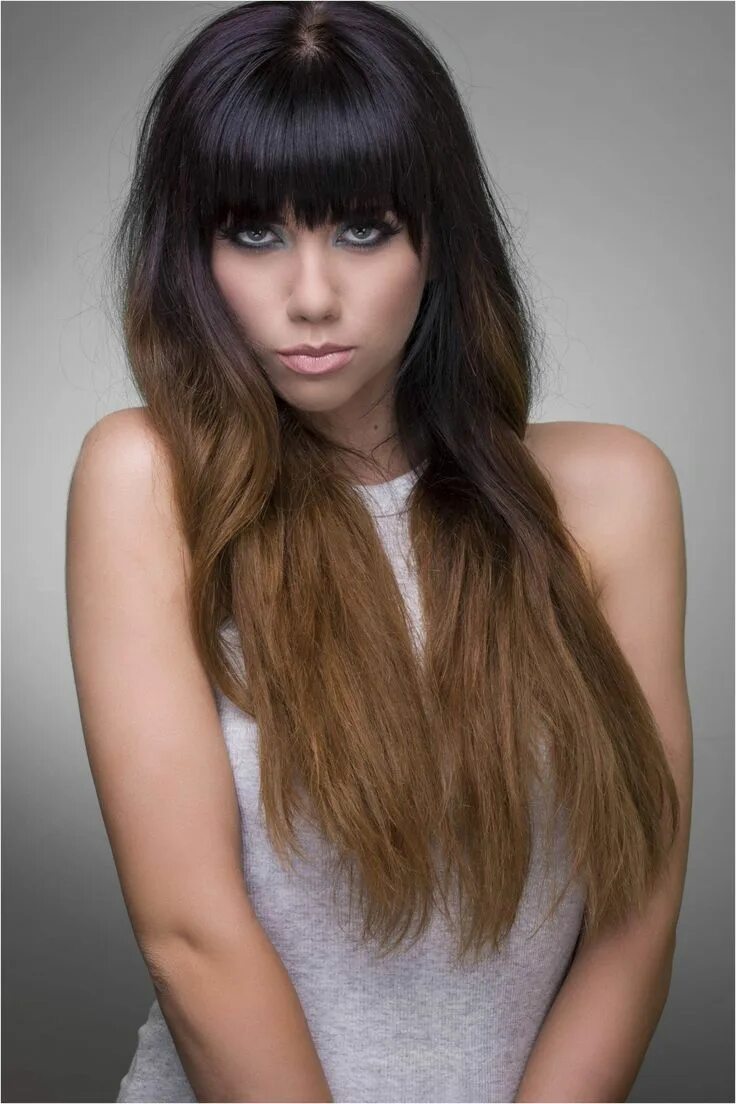 Покраска волос с челкой фото 13 Nice Black Hairstyles with Bangs Beatifull Frisuren, Heiße frisuren, Haar sty