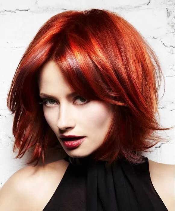 Покраска волос стрижки на средние волосы Pin on Hair colour Short hair styles, Short red hair, Hair styles