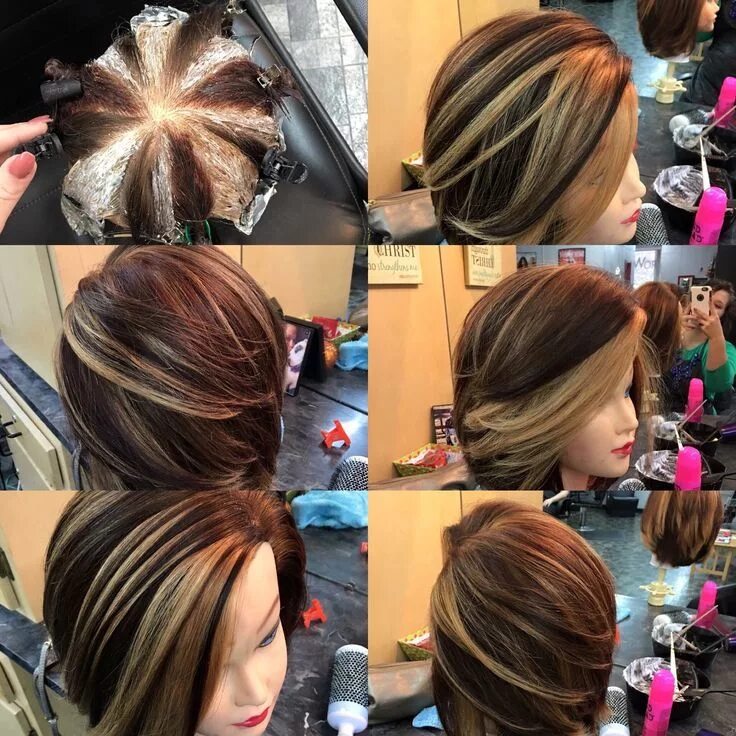 Покраска волос в домашних условиях фото Pinwheel hair color, Hair color techniques, Hair techniques