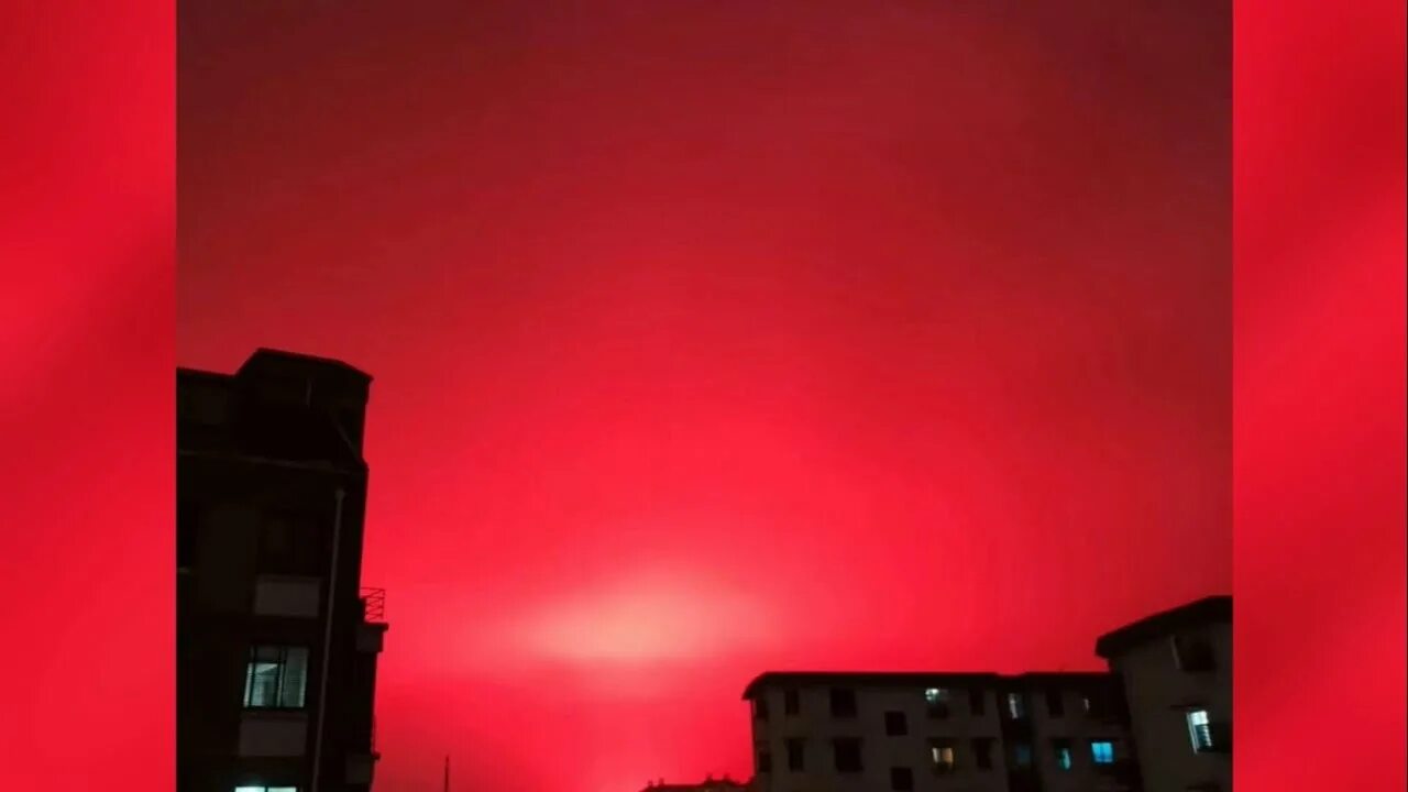 Покраснение неба фото CÉU VERMELHO COMO SANGUE PROVOCA MEDO ENTRE MORADORES DA CHINA - YouTube