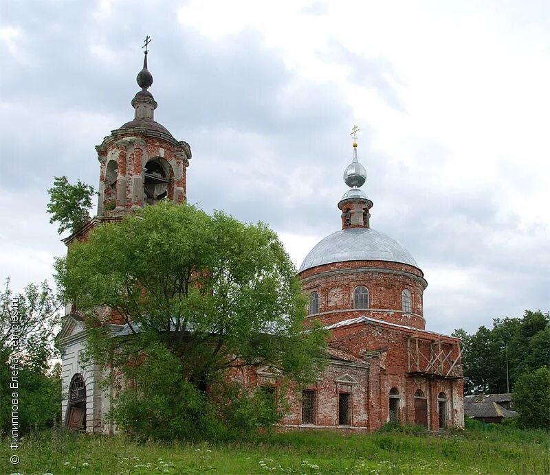 Покров тверская область фото Тверская область Кимрский район Покровское Церковь Покрова Пресвятой Богородицы 