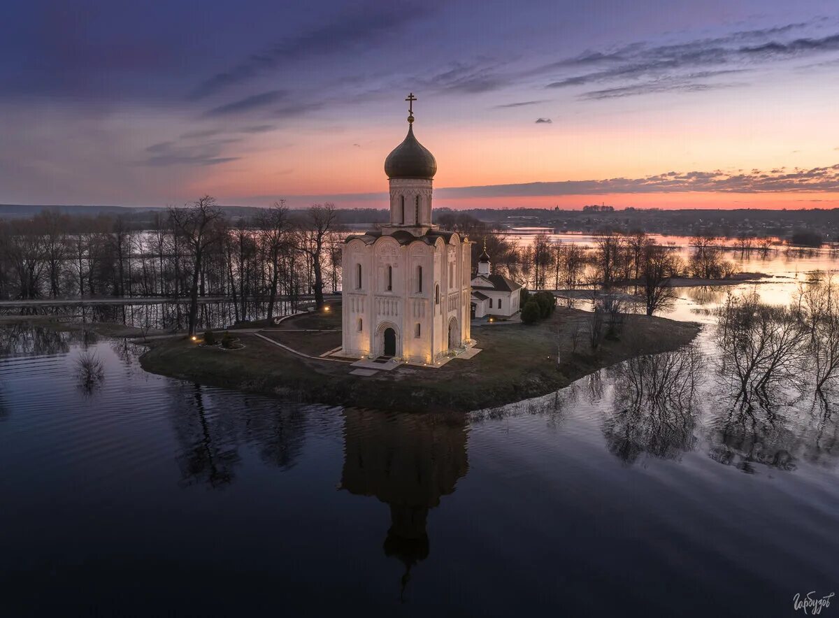 Покрова на нерли фото в разлив Рассвет на Нерли. Фотограф Илья Гарбузов Дзен