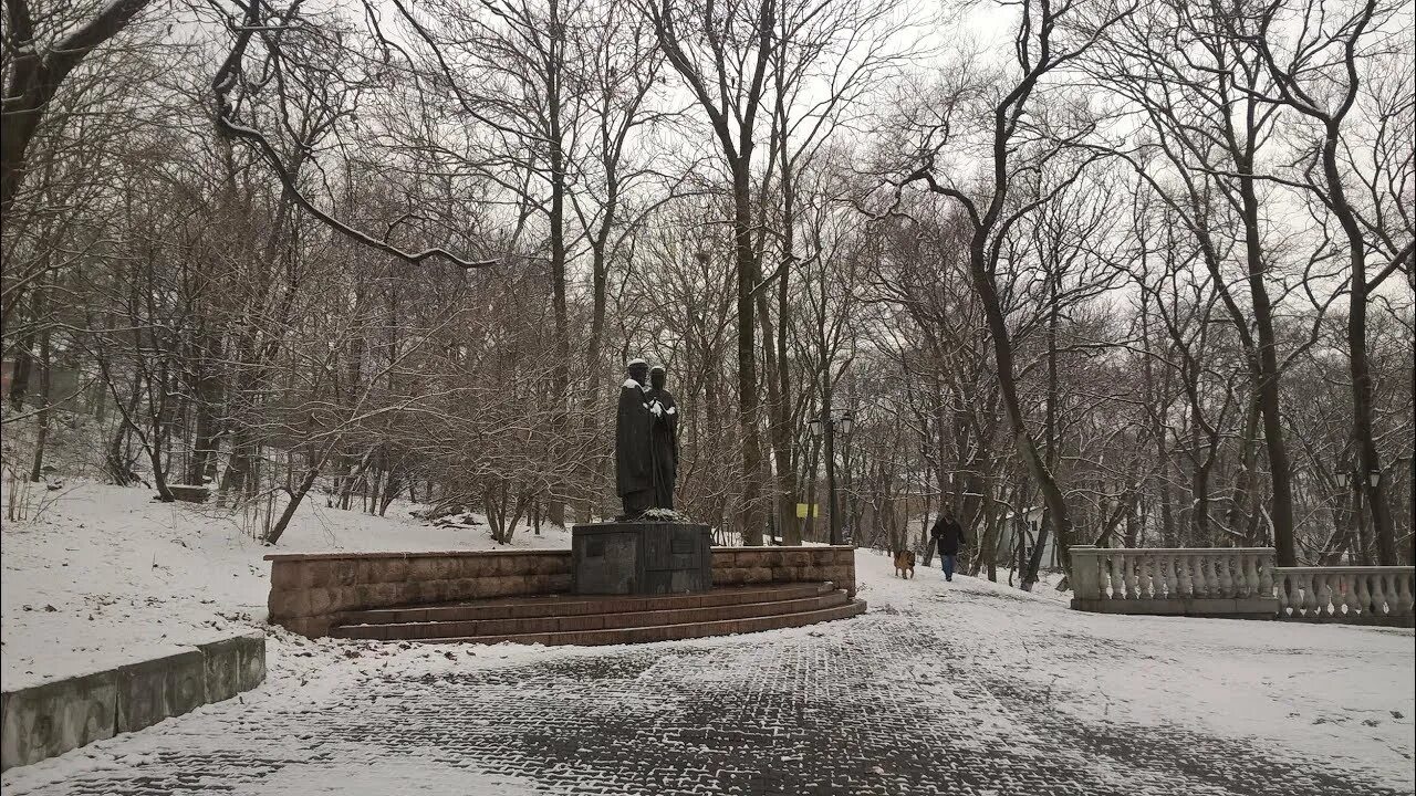 Покровский парк владивосток фото Покровский парк в весеннем снегу , 06. 04. 2018 . Владивосток - YouTube