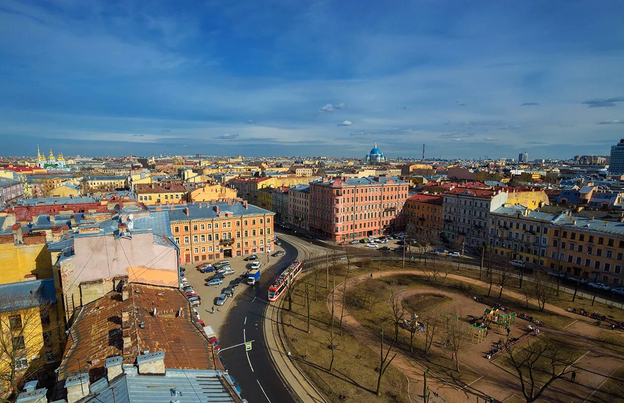 Покровский сквер санкт петербург площадь тургенева фото Санкт-Петербург - Трамвайные линии и инфраструктура - Фото - Городской электротр