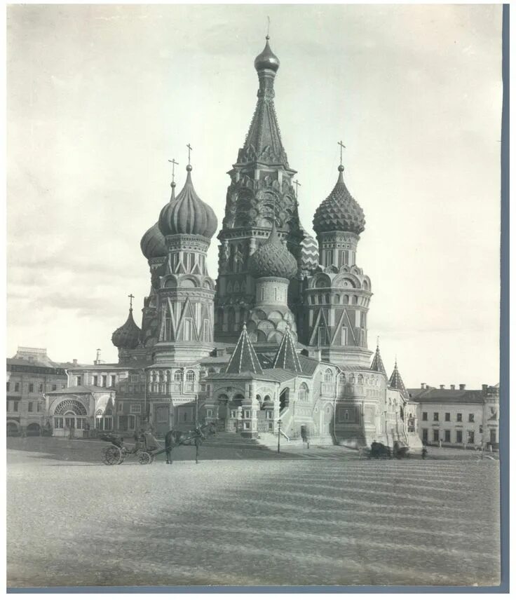 Покровский собор старые фото Russie, Moscow, La Cathédrale Saint-Basile Vintage print. Собор Василия Блаженно