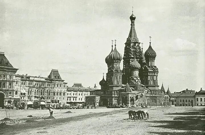 Покровский собор старые фото Сетевые заметки - Reconstruction of the Red Square 1910... История, Москва