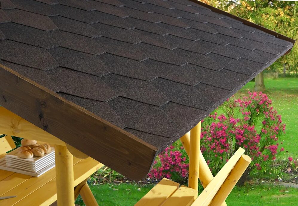Покрыть беседку гибкой черепицей своими руками Как класть гибкую черепицу и мягкую кровлю на беседку? - Ателье Фасадов