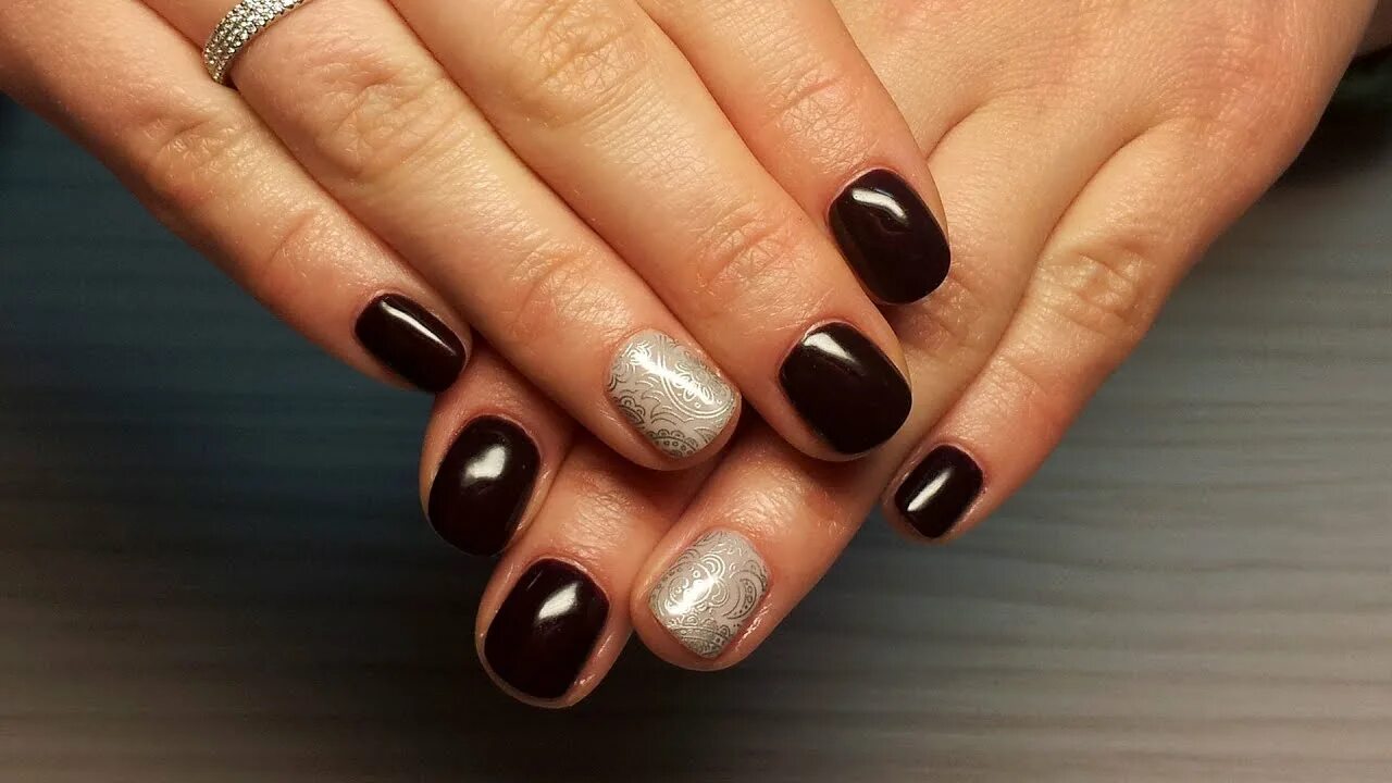 Покрытие лаком короткие ногти фото Дизайн ногтей гель-лак Shellac - Слайдер дизайн ногтей (уроки дизайна ногтей) - 