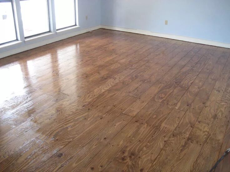 Покрытие пола в доме варианты Real Wood Floors Made From Plywood Diy flooring, Plywood flooring, Real wood flo