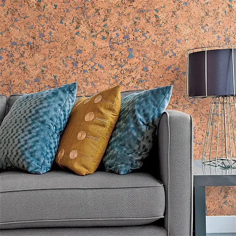 Покрытие в интерьере стен Настенное пробковое покрытие CORKSTYLE Wall Design Monte Blue от магазина Carpet