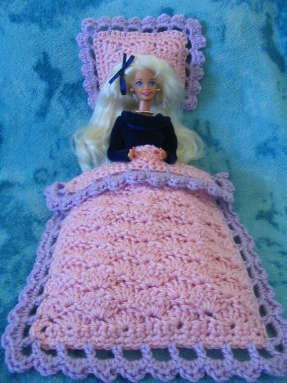 Покрывала для кукол вязание крючком со схемами Digital Download PDF Barbie blanket poverka-center Kits & How To Patterns