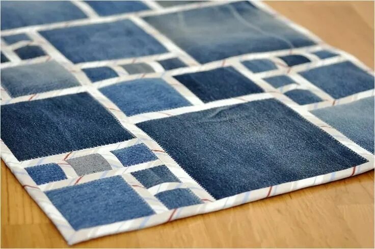 Покрывала из старых джинс фото Pin on Переделка Denim quilt patterns, Denim quilt, Upcycle projects