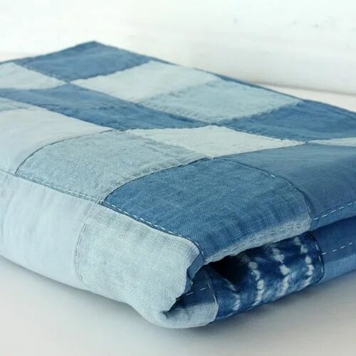 Покрывало из джинсов своими руками фото Quilter's Pastiche Покрывало, Синие джинсовые одеяла, Вышитые одеяла