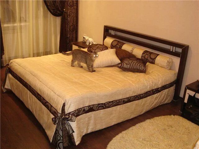 Покрывало на кровать своими руками фото Пошить покрывала для спальни своими руками Спальня, Кровать, Покрывало