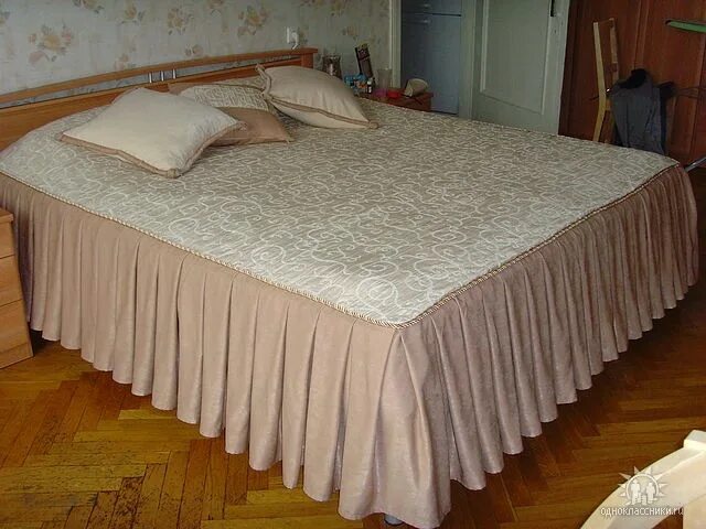 Покрывало на кровать своими руками фото Дизайн1