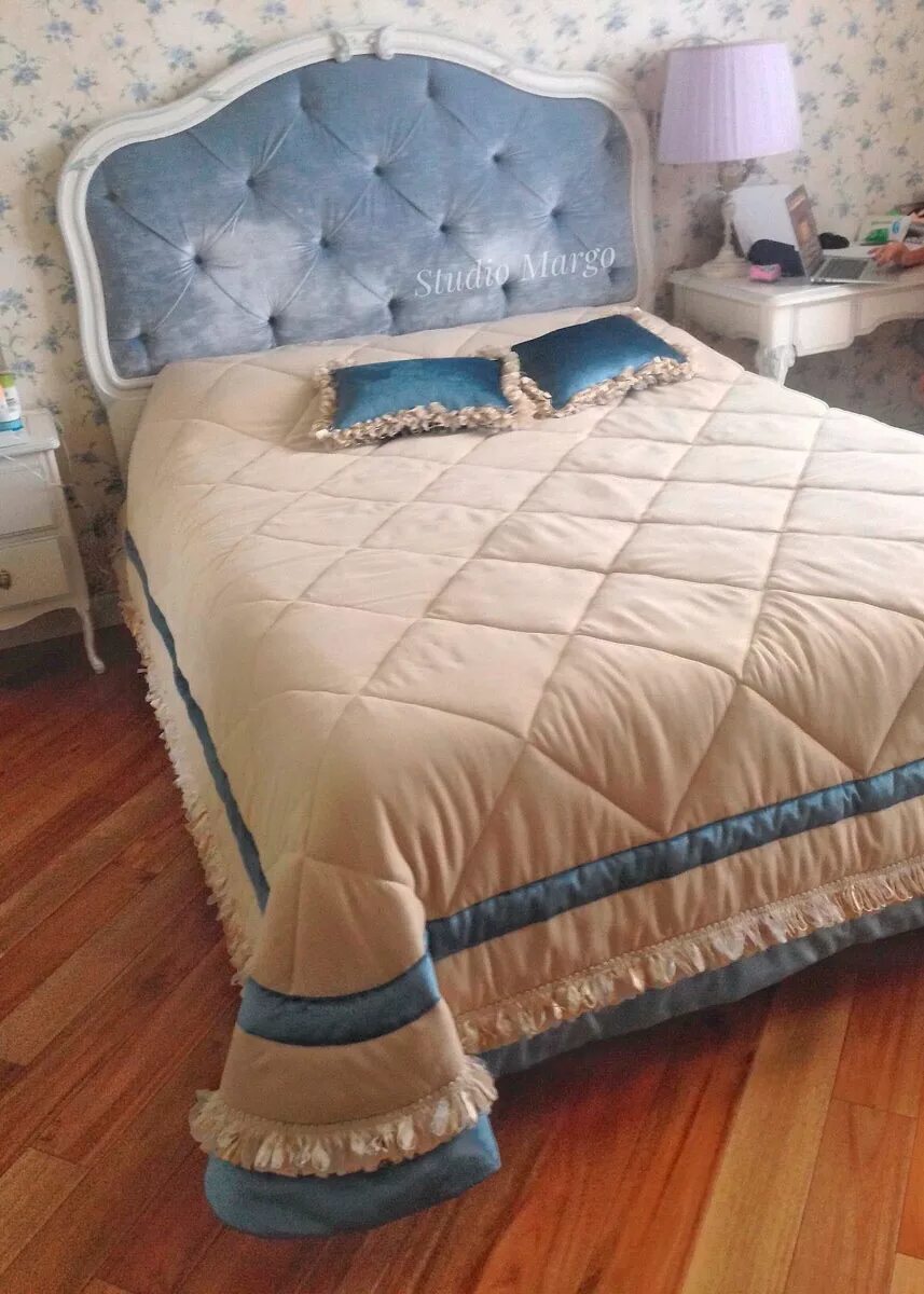 Покрывало на кровать своими руками фото Пошив покрывала на кровать своими - Дом Мебели.ру