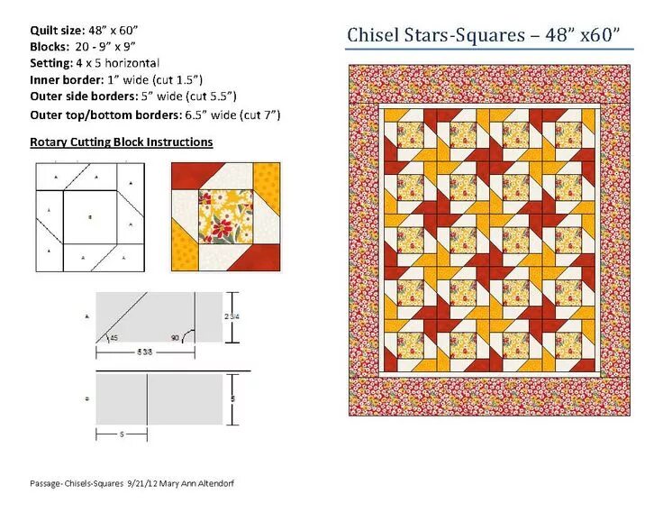 Покрывало пэчворк своими руками схемы Chisel Stars 'n Squares by Mary Ann Altendorf Crazy quilts patterns, Quilting de